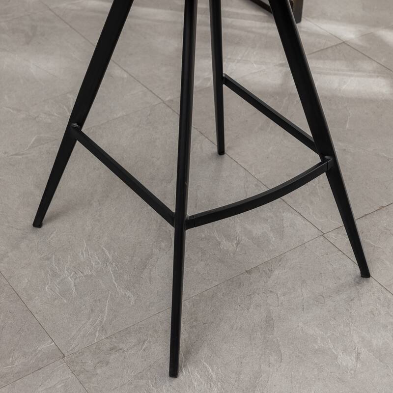 Roundhill Furniture Porth Modern Fabric Kitchen 28.25" Barstools, Set of 2