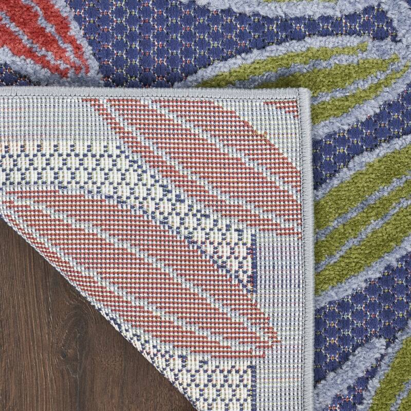 HomeRoots Contemporary Rectangle Outdoor Rug - 6' X 9'