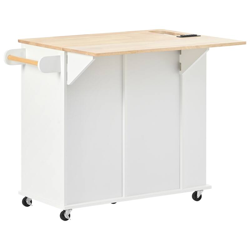 Kitchen Island with Power Outlet