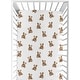 preview thumbnail 1 of 4, Sweet Jojo Designs Boho Teddy Bear Boy, Girl, Unisex/Gender Neutral Fitted Crib Sheet - Watercolor Brown Bears, Bohemian, Modern