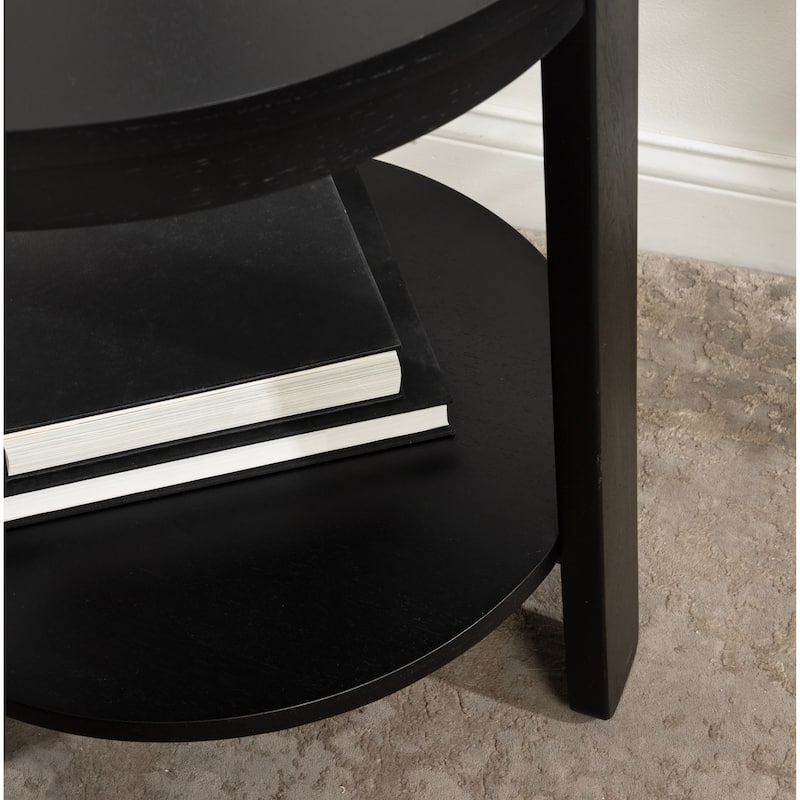 Kate and Laurel Foxford Round Wood Side Table