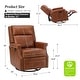 preview thumbnail 65 of 88, Echidna 29.6" Transitional Genuine Leather Swivel Rocker Nursery Chair with Nailhead Trim by HULALA HOME