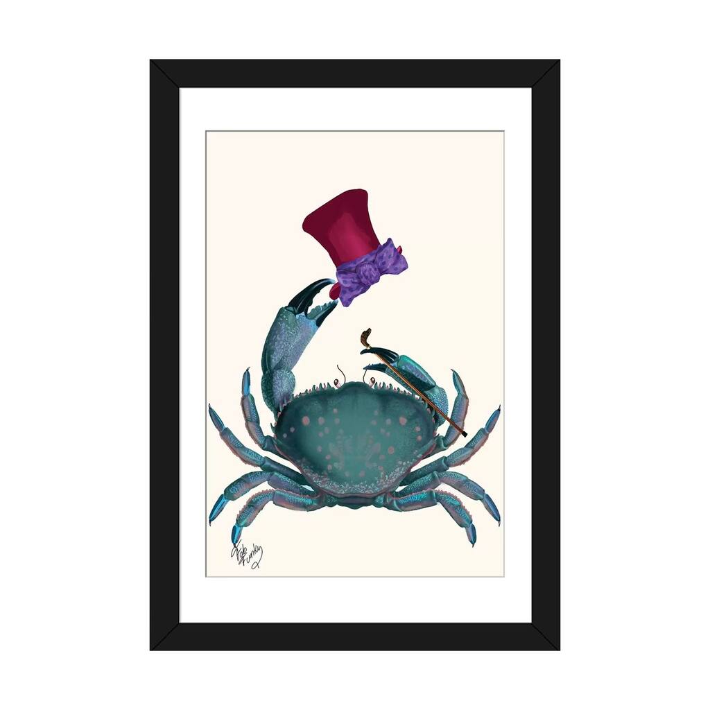 iCanvas "The Dandy Crab" by Fab Funky