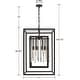 preview thumbnail 2 of 9, Crystorama Lighting Group Hollis 8 Light 21" Wide Chandelier with