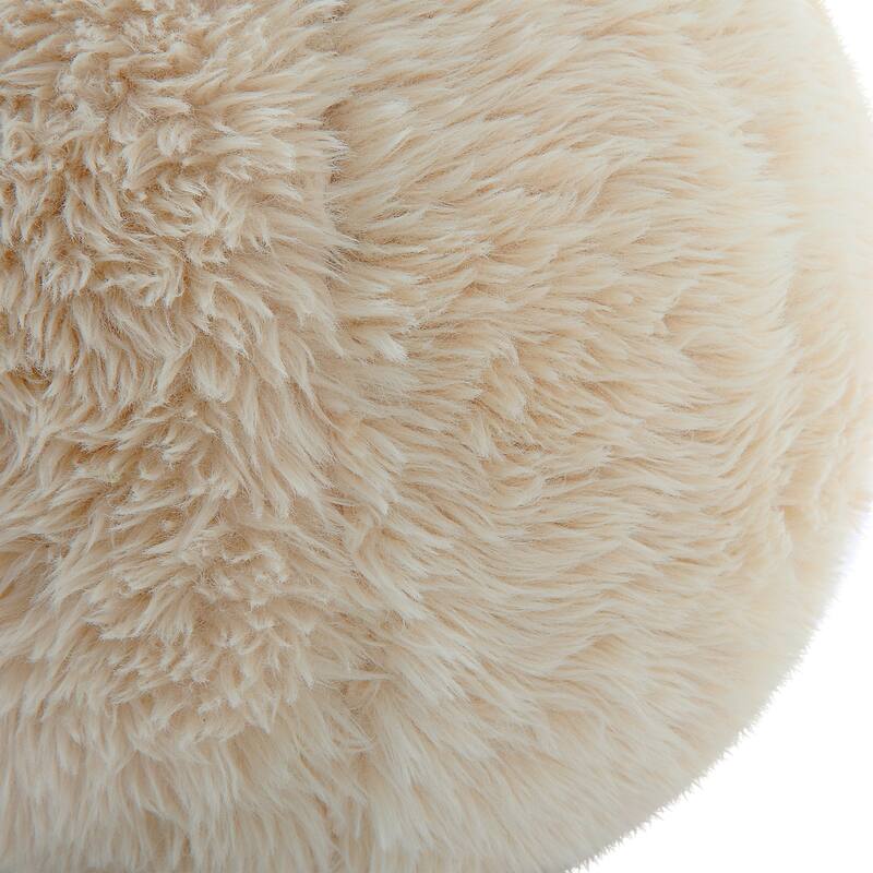 Uttermost Abide Ball Sheepskin Pillows, Set Of 2