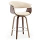 preview thumbnail 14 of 186, 26"/29" Faux Leather Swivel Bar Stools, Wood Counter Stool Cream - Counter Height