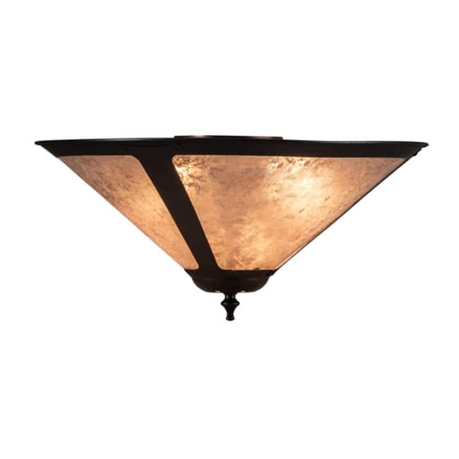 Meyda Tiffany 238451 Sutter 3 Light 17" Wide Flush Mount Ceiling