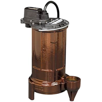 Liberty Pumps 1/2 HP Cast Iron Submersible Sump Pump (Non-Automatic) - Natural