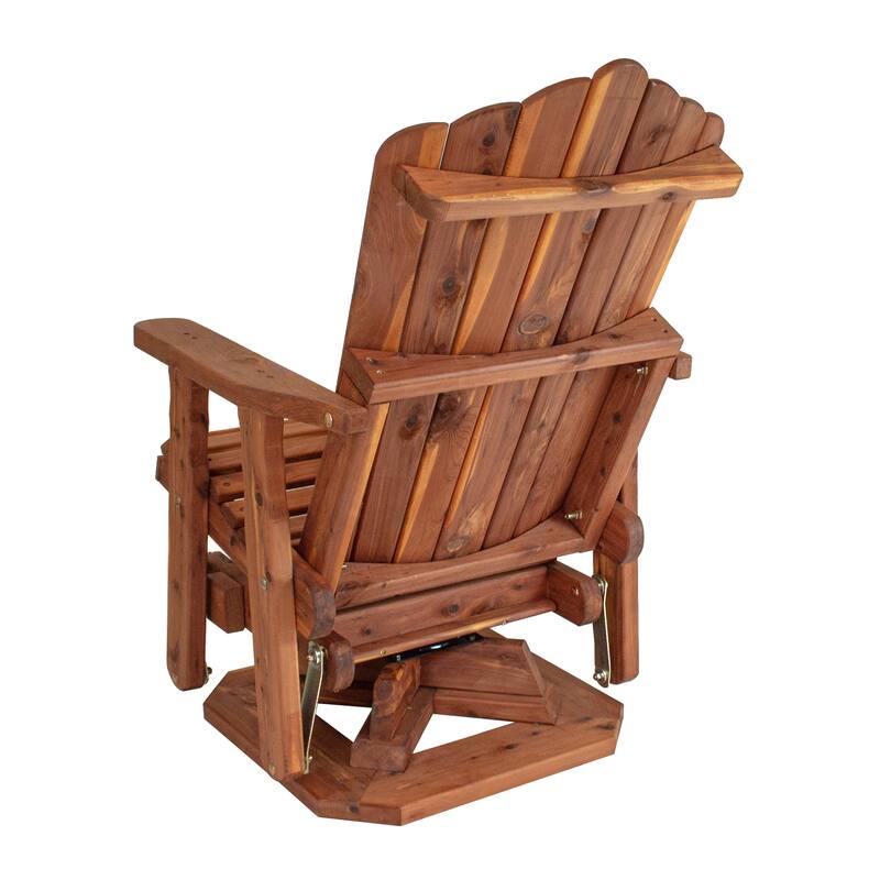 American Furniture Classics Model MM101 SOLID CEDAR ADIRONDACK Swivel Glider