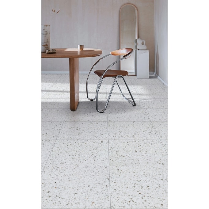 COREtec VV840-12273 CT Tile 18" x 36" Smooth Vinyl Flooring - Sold by - Vivara Terrazzo