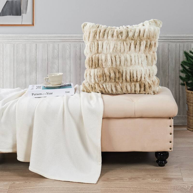 Serenta Shar Pei FauxFur 2 Piece Pillow Shell Set, NO INSERT