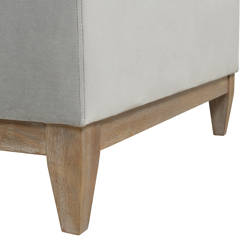 Knox 35" Modern Farmhouse Storage Cocktail Ottoman