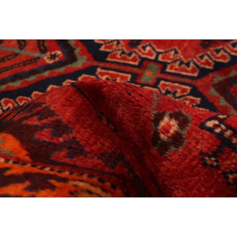 ECARPETGALLERY Hand-knotted Melis Red Wool Rug - 5'0 x 7'7
