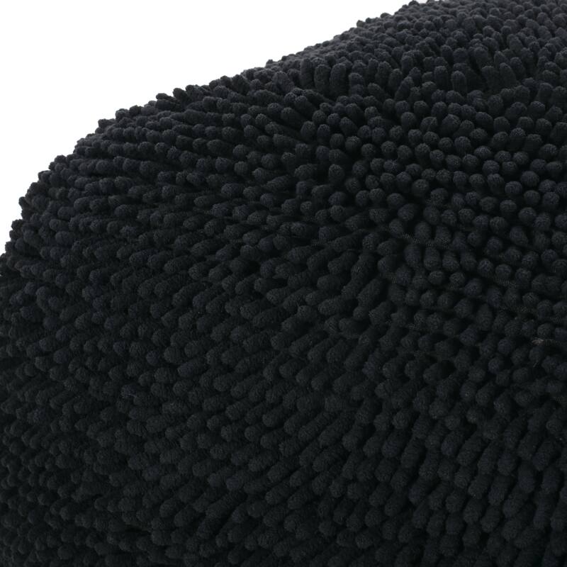 Hansolo Yarn Square Pouf,Comfortable choice, multiple functions, classic design, and cozy corners - Charcoal