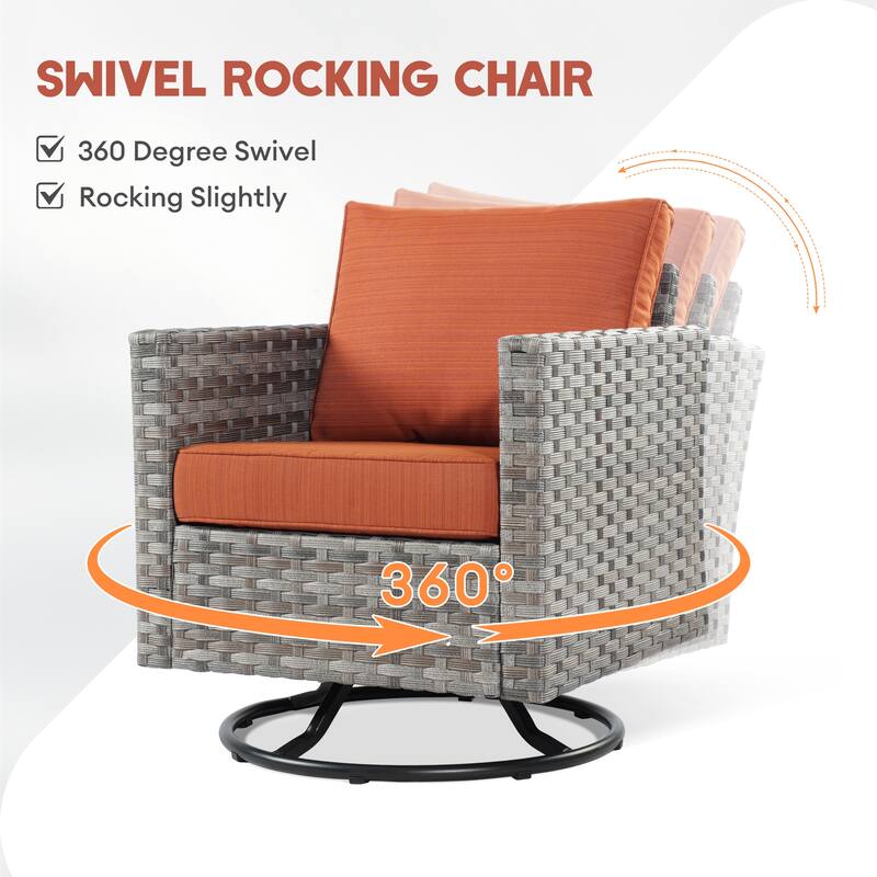 XIZZI 13-piece Outdoor Patio Furniture Conversation Set