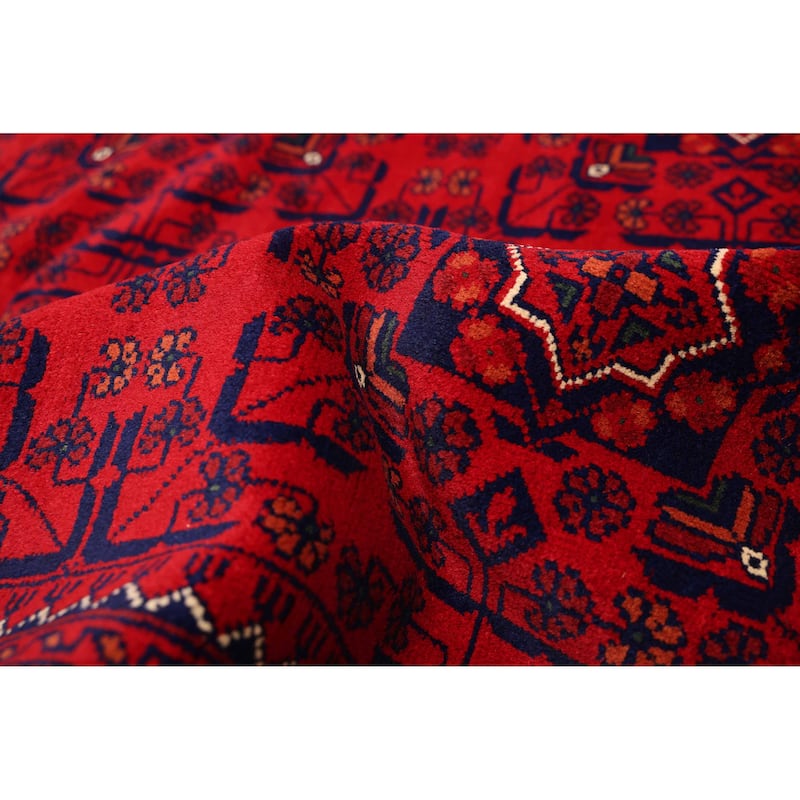 ECARPETGALLERY Hand-knotted Finest Khal Mohammadi Red Wool Rug - 9'8 x 13'1