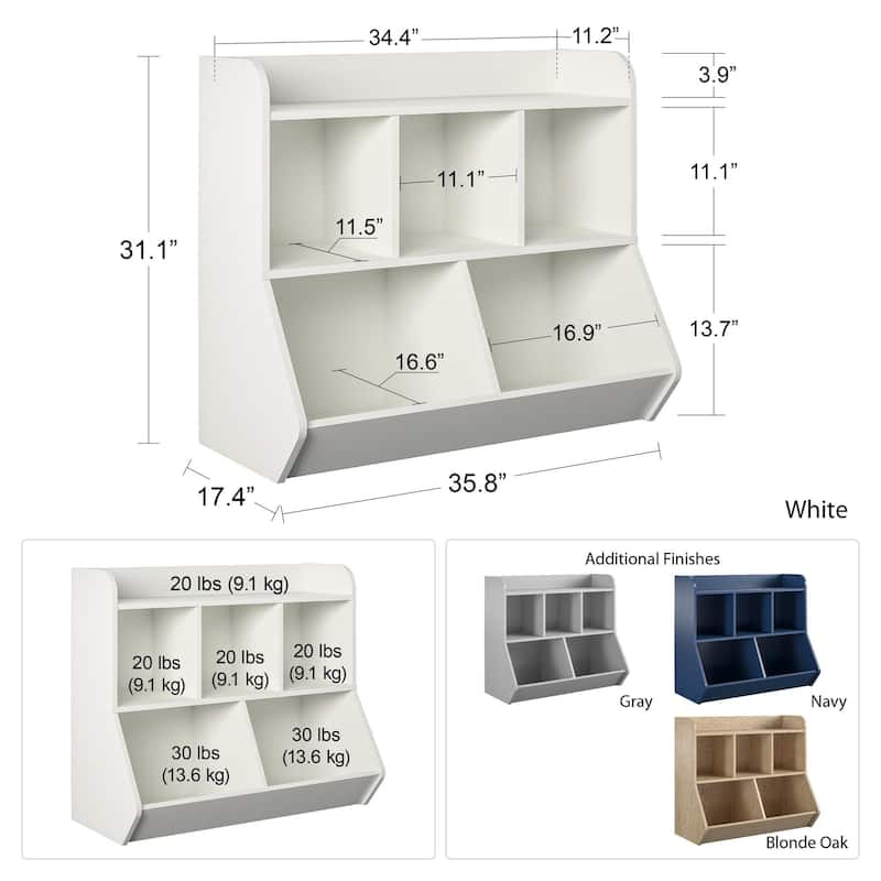 Avenue Greene Samuel Kids Toy Storage Bookcase