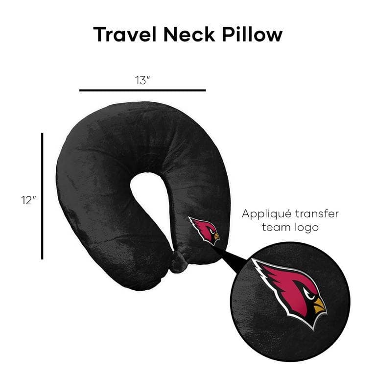 NFL Black Travel Neck Pillow