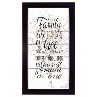Family 3 Black Framed Print Wall Art