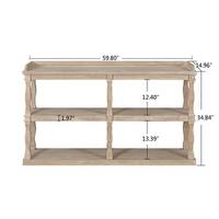 Console Table with three-Tier Open Storage Spaces - Bed Bath & Beyond