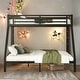 preview thumbnail 2 of 11, Twin XL over Queen Metal Bunk Bed,Industrial Minimalist Metal Bunk Bed