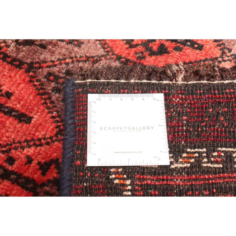 ECARPETGALLERY Hand-knotted Baluch Dark Copper Wool Rug - 3'2 x 6'4