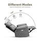 preview thumbnail 31 of 43, 37.4" Oversized Manual Recliner with Heat and Massage, 360 Swivel Rocking Chair 21.3" Seat with Cup Holder