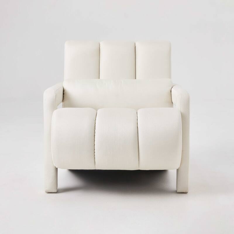 Modern Upholstered accent chair - White