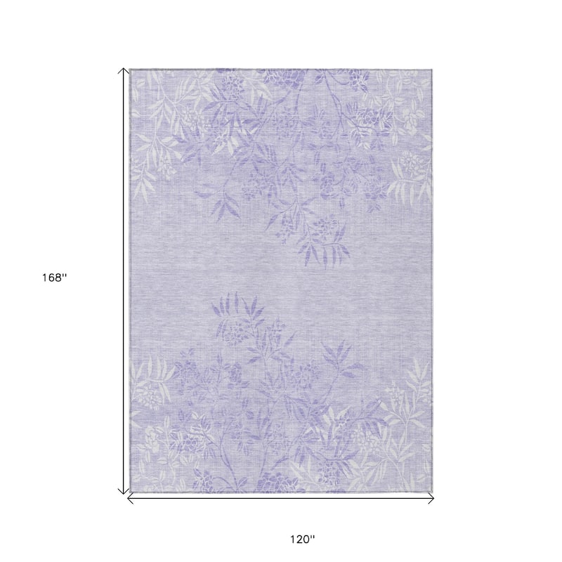 HomeRoots Floral Transitional Rectangle Outdoor Rug