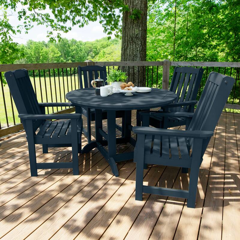 Lehigh 5-piece Outdoor Dining Set - 48" Round Table, Dining-height