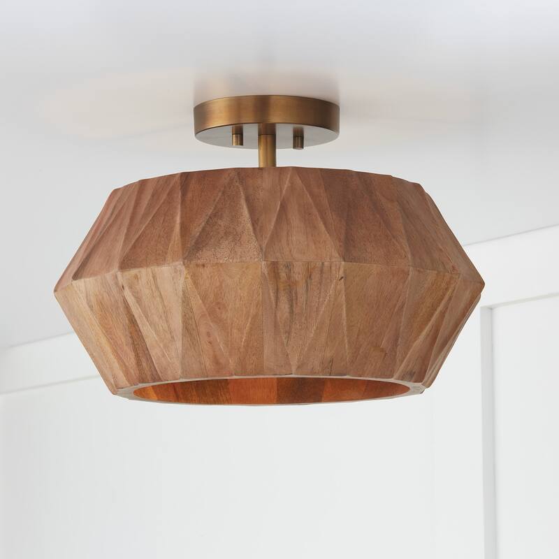 Nadeau 1-Light Semi-Flush - 15"W x 10.75"H