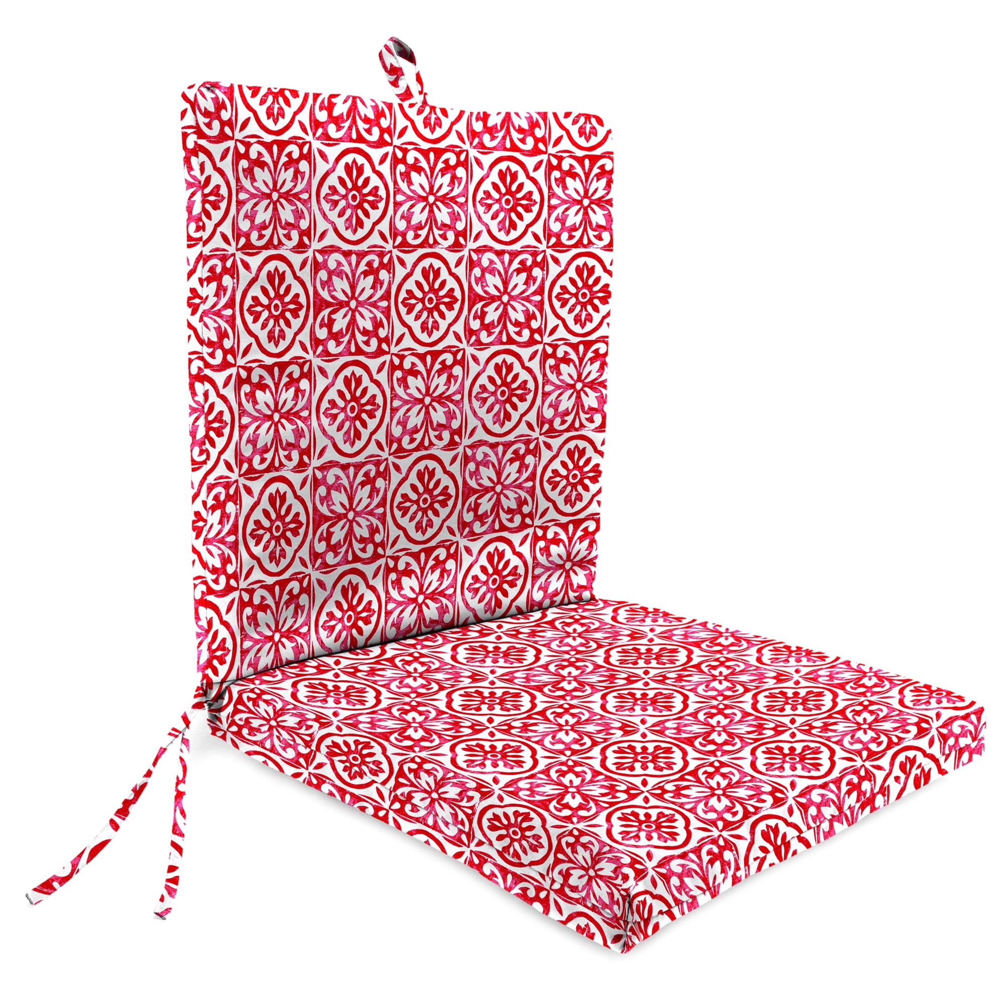 21" x 44" Outdoor Chair Cushion with Ties and Loop - 44'' L x 21'' W x 3.5'' H