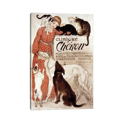 iCanvas "French Veterinary Clinic." by Theophile Alexandre Steinlen Canvas Print