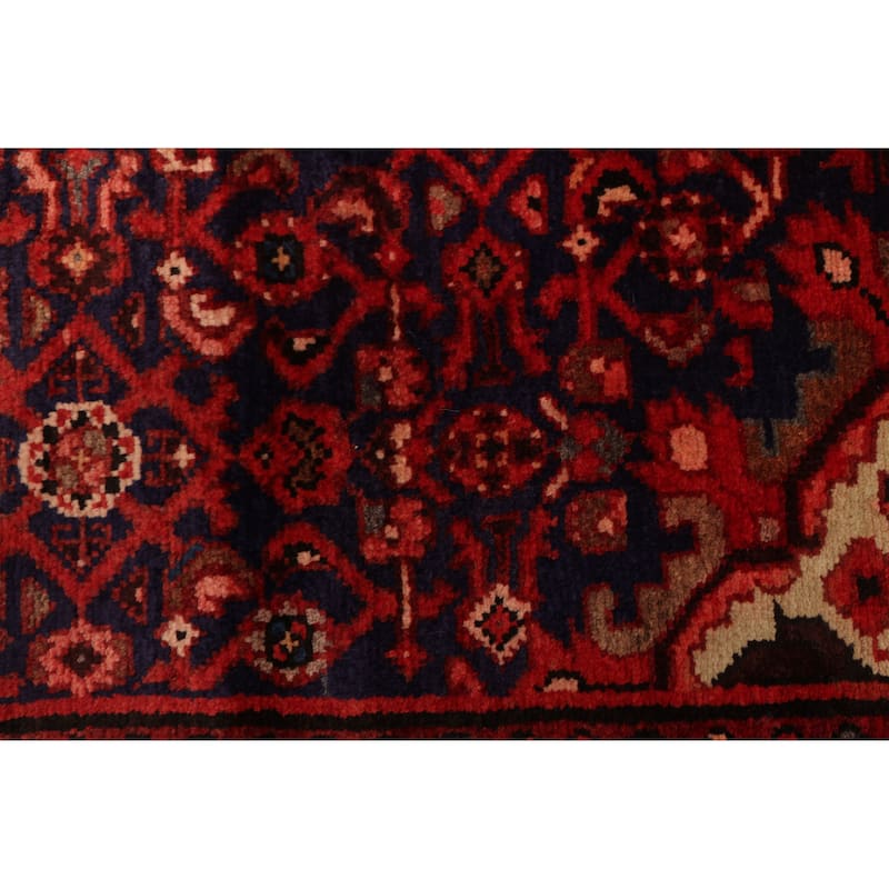 ECARPETGALLERY Hand-knotted Andelz Navy Wool Rug - 3'4 x 9'10
