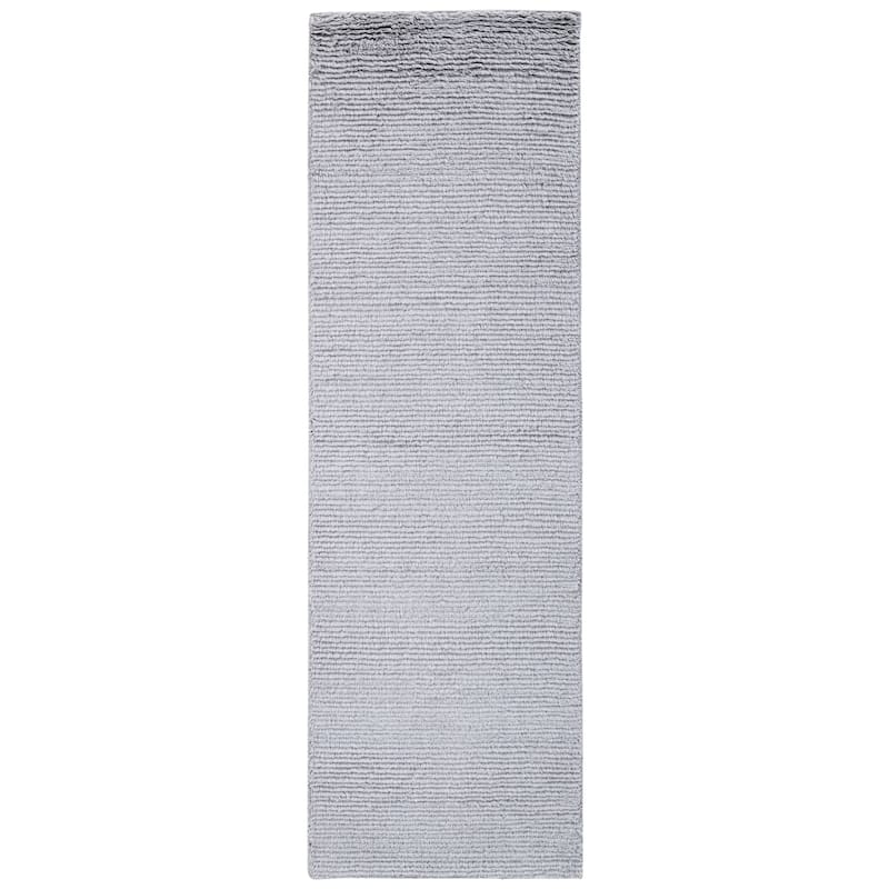 Terra by Obeetee Bliss Solid Rug - Gray - 2'6" x 8'