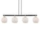 Option Black Antique Brass / White Glass with White Rope