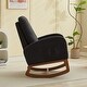 preview thumbnail 46 of 75, Upholstered Rocking Chair Nursery Chair with High Back and Side Pocket