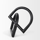 preview thumbnail 2 of 8, Locke Large Matte Black Metal Decorative Object - 5.9L x 5.9W x 6.1H