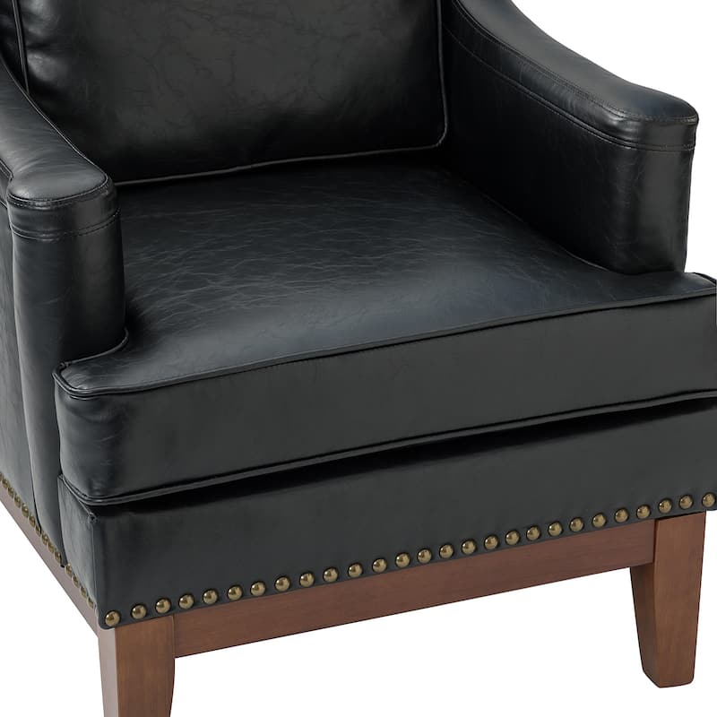 Etienne Comfy Living Room Armchair with Apron Design by HULALA HOME