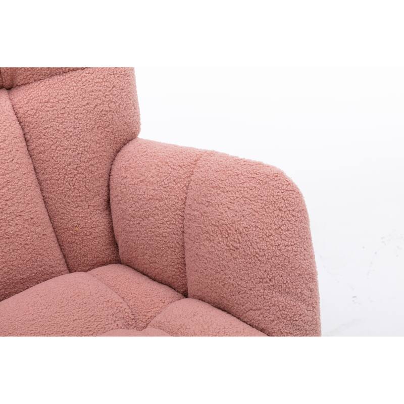 31.5" High Back Buttons Tufted Rocking Chair