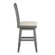 preview thumbnail 42 of 65, Eleanor Double X Back Wood Swivel Bar Stool by iNSPIRE Q Classic