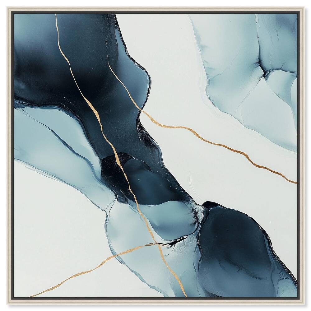 Cerulean Flow I Canvas by Art Remedy