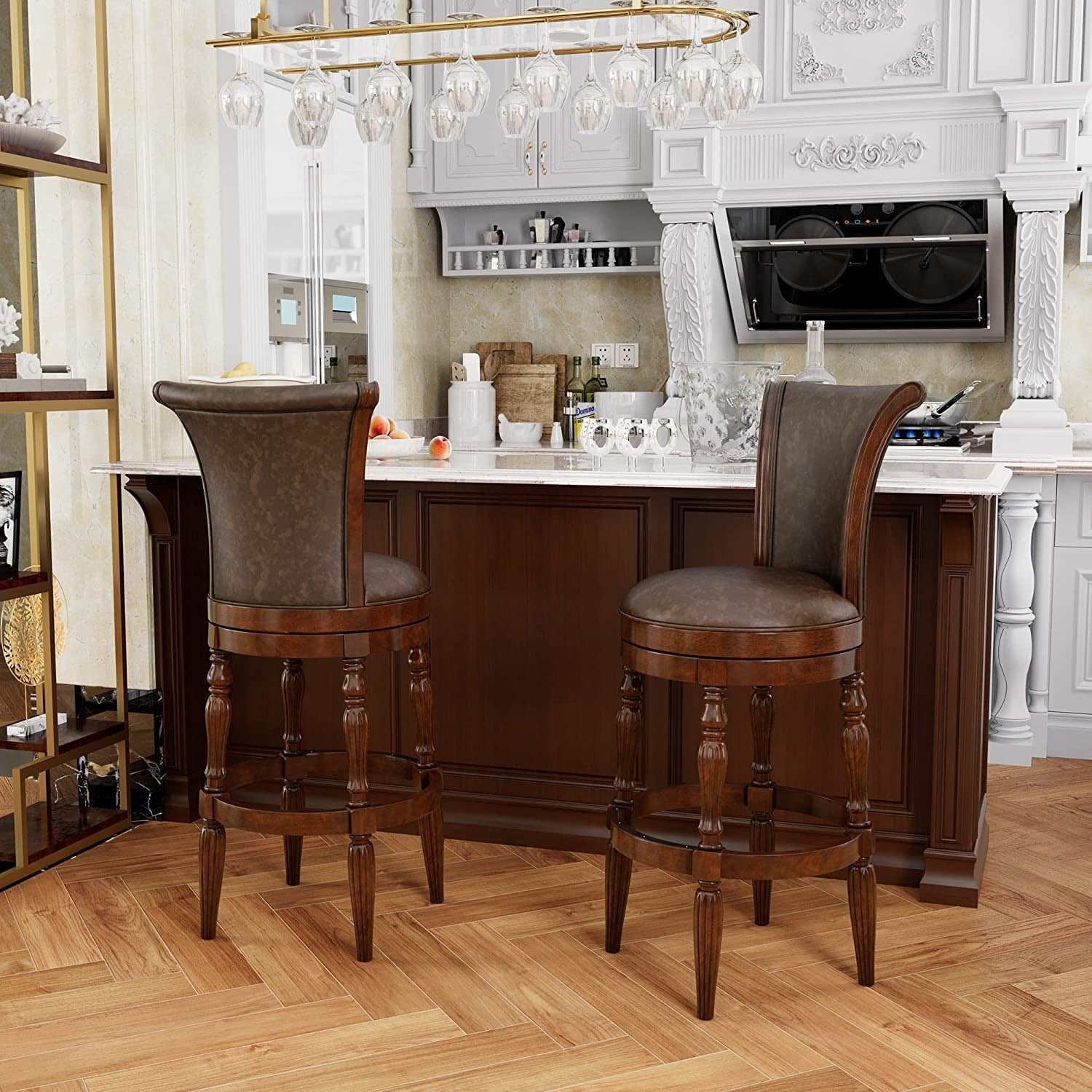 Traditional swivel sales bar stools