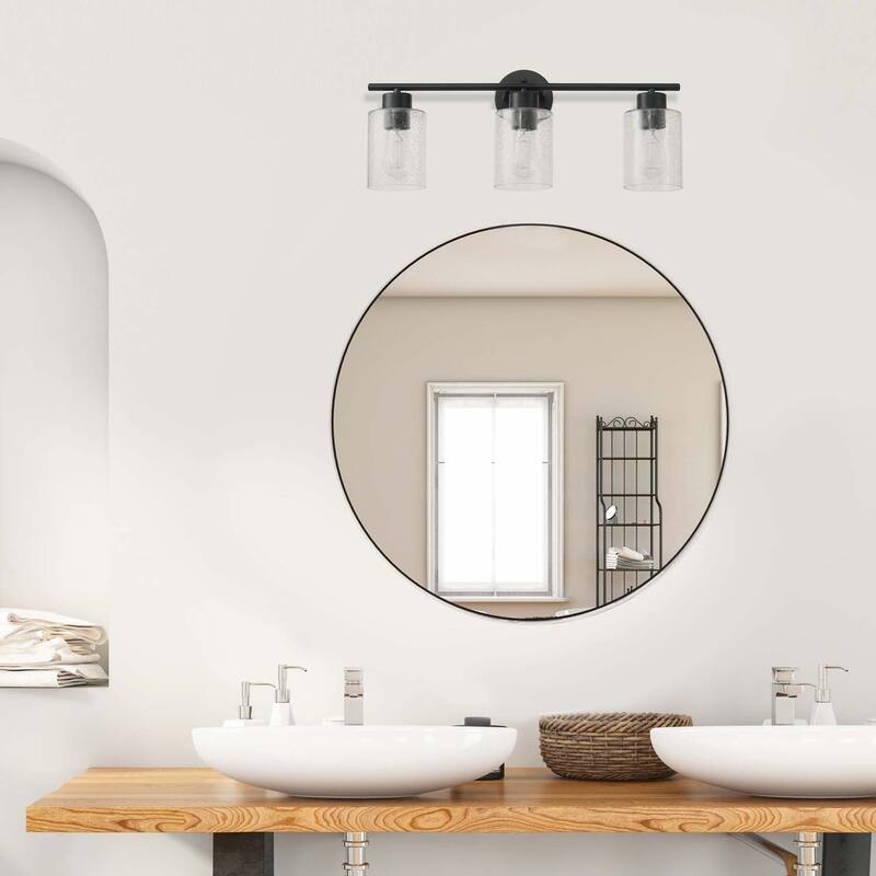 Bellevue Lydia 3 Light 23" Wide Bathroom Vanity Light with Seeded