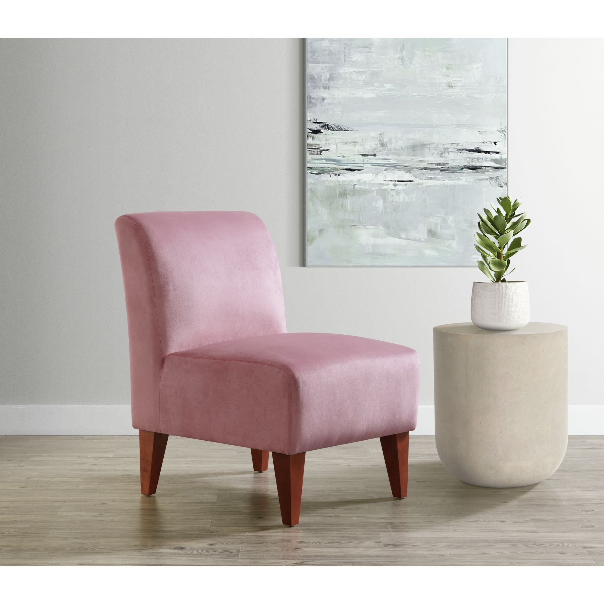 Blush slipper chair store