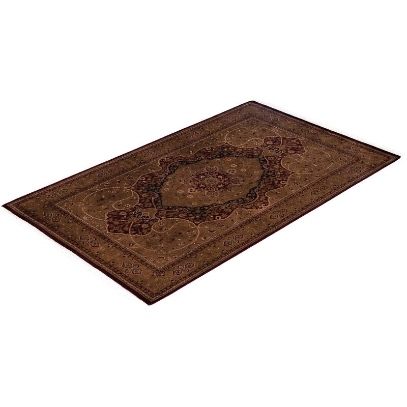 Overdyed One-of-a-Kind Hand-Knotted Area Rug - Brown - 4' 5" x 7' 4"