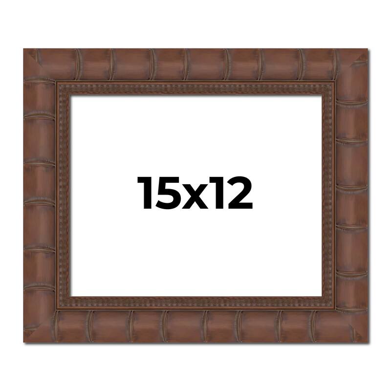 15x12 Frame Pewter Solid Wood Picture Frame Width 1.625 Inches | Interior Frame Depth 0.6875 Inches
