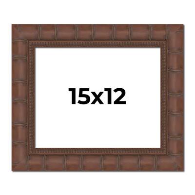 15x12 Frame Pewter Solid Wood Picture Frame Width 1.625 Inches | Interior Frame Depth 0.6875 Inches