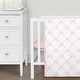 preview thumbnail 5 of 4, Sweet Jojo Designs Pink Bows Girl 3pc Mini Crib Bedding Set - Elegant Bow for the Ballerina Ballet Dancer Princess Collection