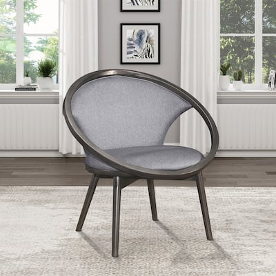 Mid-Century Modern Fabric Upholstered Accent Chair